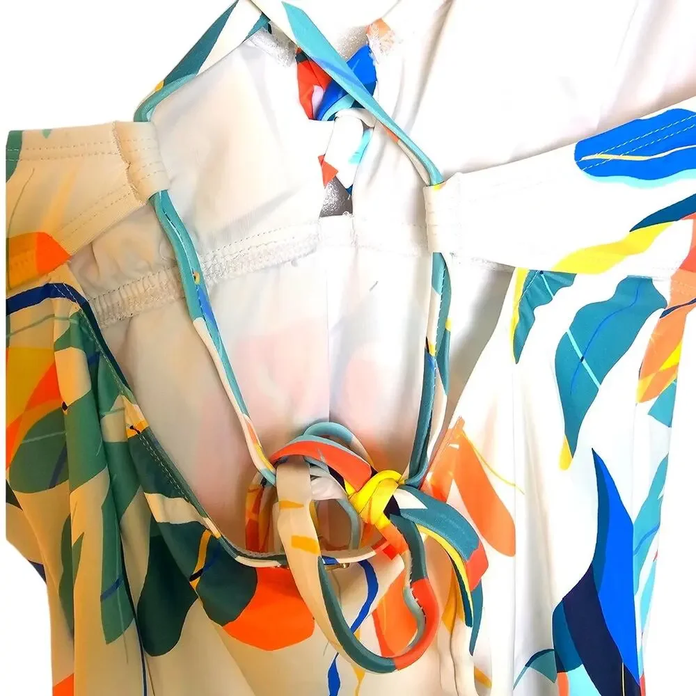 Jantzen Women's NWT Tropical Print Tankini Swimsuit Top